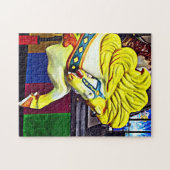 回転木馬馬とイエローマネ ジグソーパズル (横)