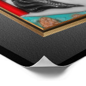 回転木馬馬のフレーム外 ポスター (角)