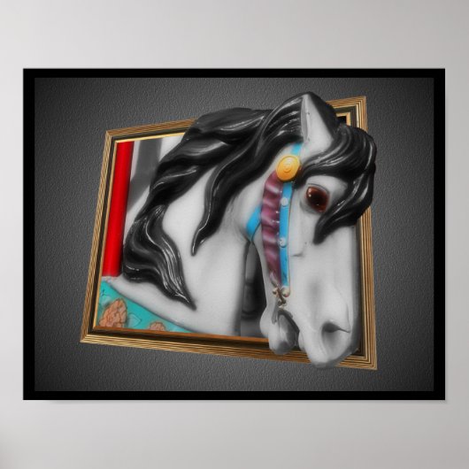 回転木馬馬のフレーム外 ポスター (正面)