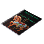 回転木馬馬の夢と魔法の瞬間 ノートブック (左側)