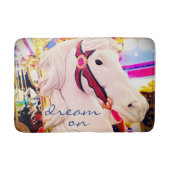 回転木馬馬の撮影ドリームonスクリプト引用文 バスマット (正面)