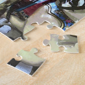 回転木馬馬の流れるマネ ジグソーパズル (側面)