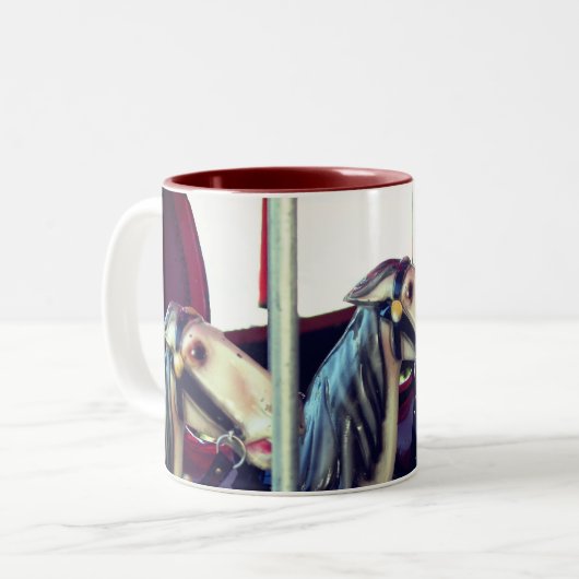 回転木馬馬の記憶 ツートーンマグカップ (正面左)