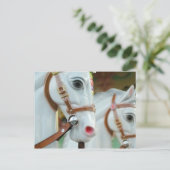 回転木馬馬はがき ポストカード (スタンド正面)