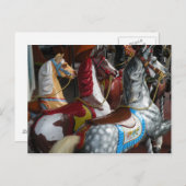 回転木馬馬はがき ポストカード (正面/裏面)