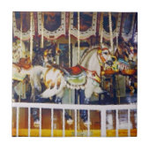 回転木馬馬イン油 タイル (正面)