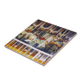 回転木馬馬イン油 タイル (側面)