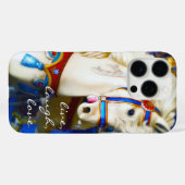 回転木馬馬ライブ笑いラブスクリプトカラフル Case-Mate iPhoneケース (裏面 (横))