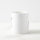 回転木馬馬ラベンダーと青の服 コーヒーマグカップ (中央)