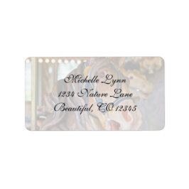 回転木馬馬住所 ラベル