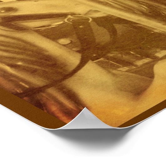 回転木馬馬生活態度引用文 ポスター (角)