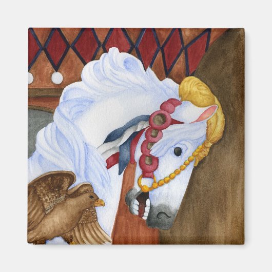 回転木馬馬磁石 マグネット (正面)