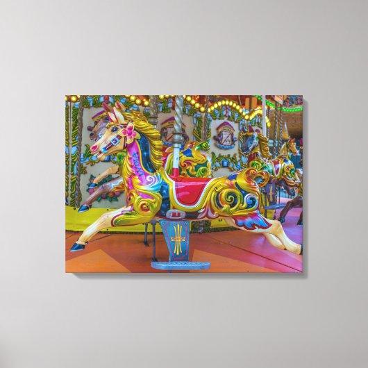 回転木馬馬表示キャンバス印刷 キャンバスプリント (正面)
