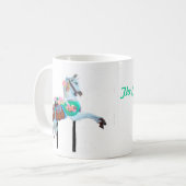 「回転木馬馬装飾用マグカップ」 コーヒーマグカップ (正面左)