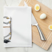 回転木馬馬 キッチンタオル (四つ折り)