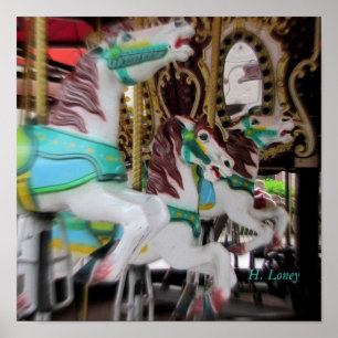 回転木馬馬 ポスター