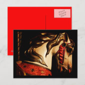 回転木馬馬 ポストカード (正面/裏面)