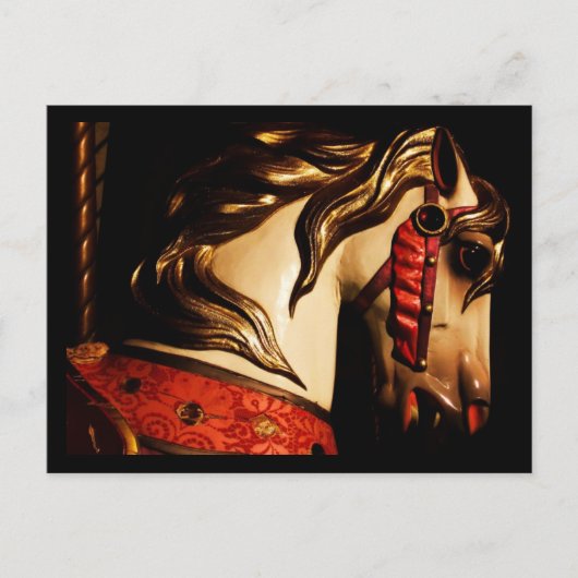 回転木馬馬 ポストカード (正面)