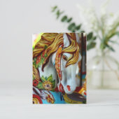 回転木馬馬 ポストカード (スタンド正面)