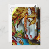 回転木馬馬 ポストカード (正面/裏面)