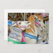 回転木馬馬 ポストカード (正面/裏面)