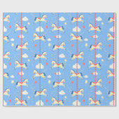 回転木馬馬 ラッピングペーパー (フラット)