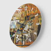 回転木馬魔法メリー--go-round ラージ壁時計 (傾斜)