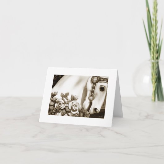 回転木馬13ノートカード カード (正面)