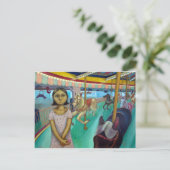 回転木馬-オリジナル絵を描ズバイロラ・シェリー ポストカード (スタンド正面)