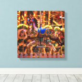 回転木馬 キャンバスプリント (インサイチュ (ウッドフロア))