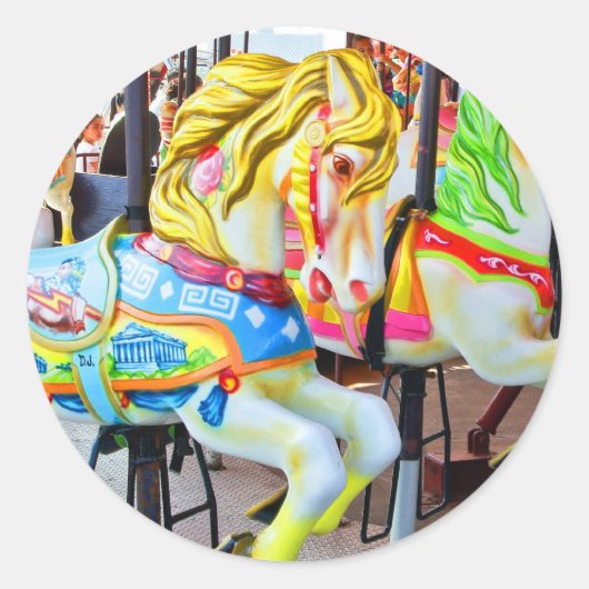 回転木馬 – コニー島， NYCシール ラウンドシール (正面)