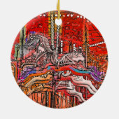 回転木馬 セラミックオーナメント (裏面)