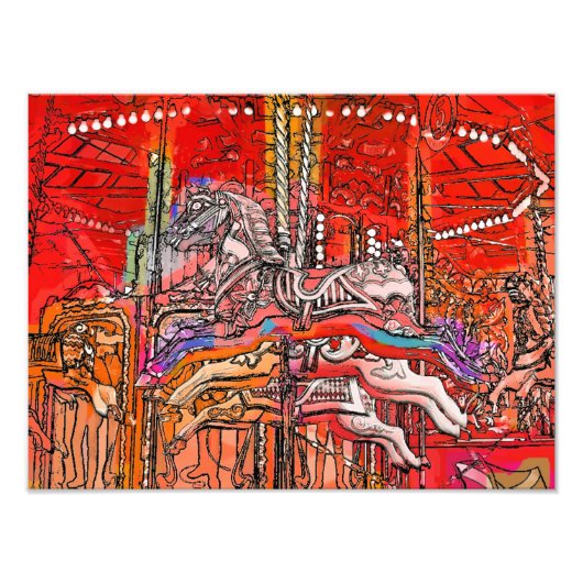 回転木馬 フォトプリント            (正面)