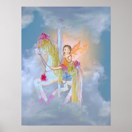 回転木馬-プリント ポスター (正面)