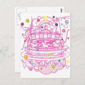 回転木馬 ポストカード (正面/裏面)