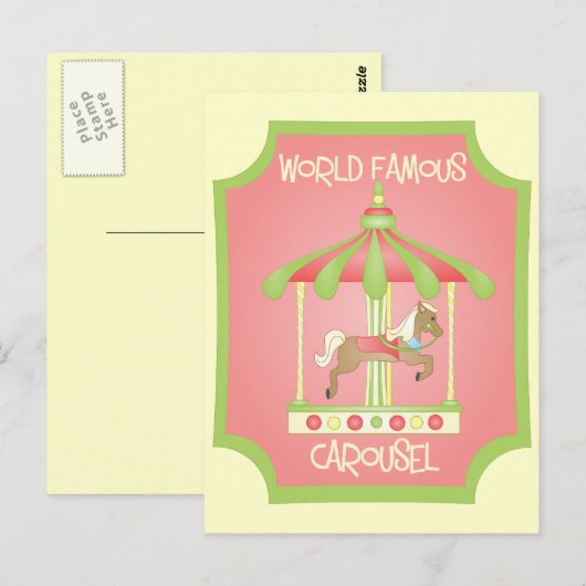 回転木馬 ポストカード (正面/裏面)