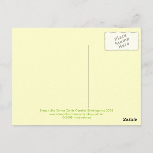 回転木馬 ポストカード (裏面)