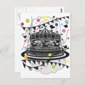 回転木馬 ポストカード (正面/裏面)