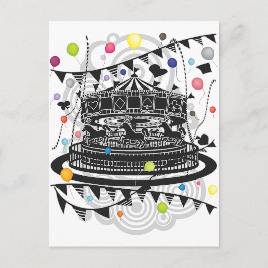 回転木馬 ポストカード (正面)