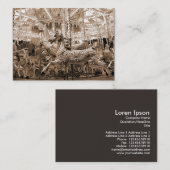 回転木馬、小型写真 名刺 (正面/裏面)