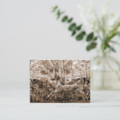 回転木馬、小型写真 名刺 (スタンド正面)