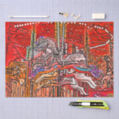 回転木馬 薄葉紙 (クラフト)