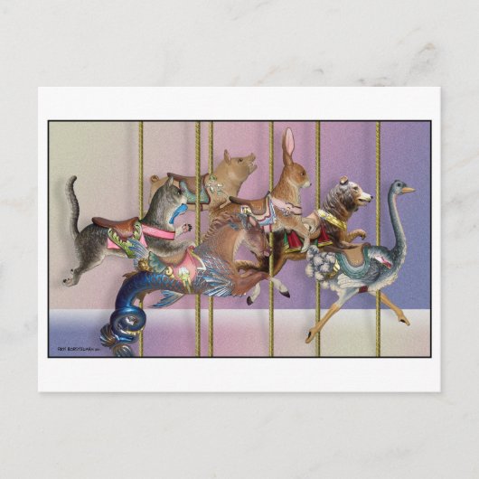 回転木馬Menagerie.jpg ポストカード (正面)
