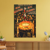 回転火工用噴水高線 キャンバスプリント (インサイチュ (リビング))