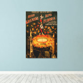 回転火工用噴水高線 キャンバスプリント (インサイチュ (ウッドフロア))