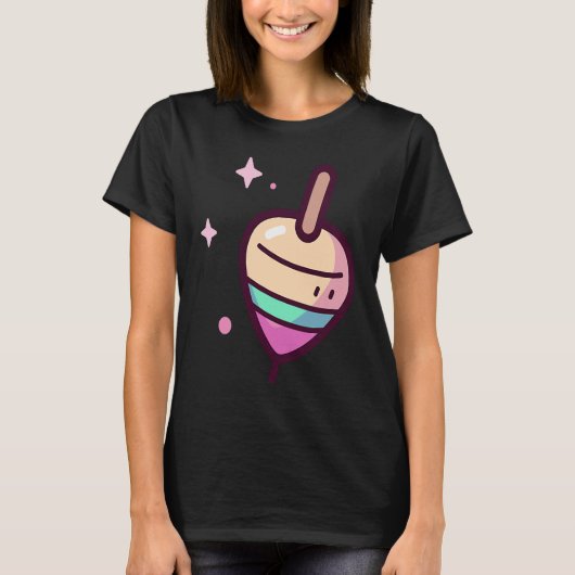 回転玩具トップ Tシャツ (正面)