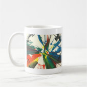 回転芸術1974年。 私の一番最初の仕事のアートワーク コーヒーマグカップ (左)