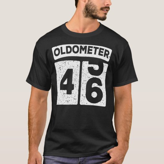 回転計45 46 46誕生日 Tシャツ (正面)