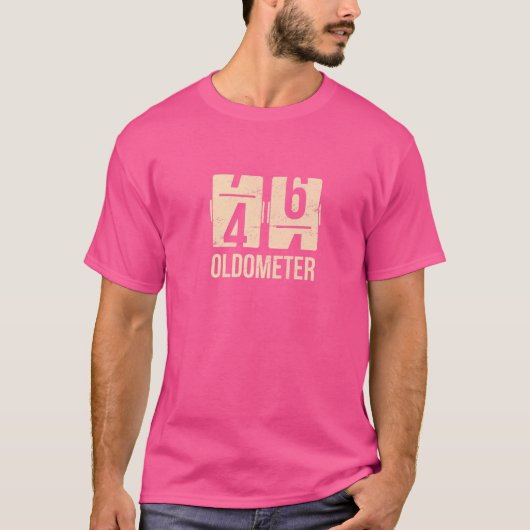 回転計46 47 1975 47歳誕生日日 Tシャツ (正面)