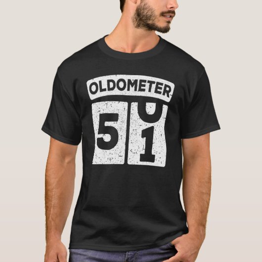 回転計50 51 49誕生日 Tシャツ (正面)
